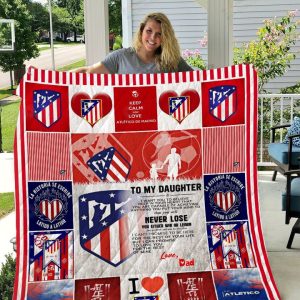 Atlético Madrid Quilt Dad To Daughter