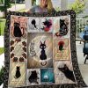 A Little Black Cat Goes With Everything Quilt Blanket Great Customized Gifts For Birthday Christmas Thanksgiving Perfect Gifts For Cat Lover