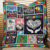 Autism Mom I Love My Child Quilt Blanket Great Customized Blanket Gifts For Birthday Christmas Thanksgiving