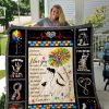 Autism You Are My Sunshine Quilt Blanket Great Customized Blanket Gifts For Birthday Christmas Thanksgiving