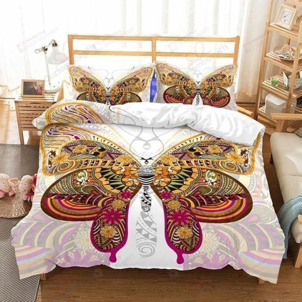 Beautiful Butterfly Duvet Cover Bedding Set (Duvet Cover & Pillow Cases)