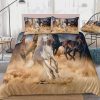 3D Horses Duvet Cover Animal Bedding Set Brown Horses Pattern Boys Teens Animal Bedding